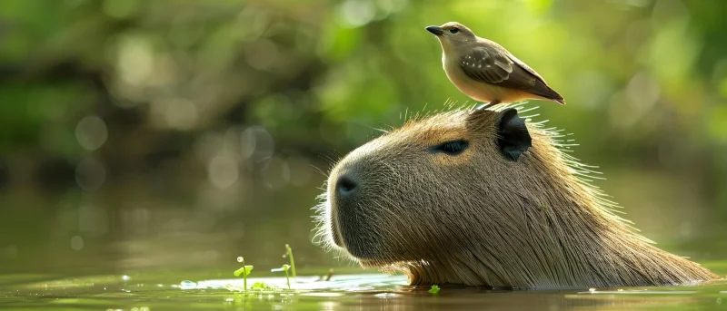 Conoce a un capibara en América