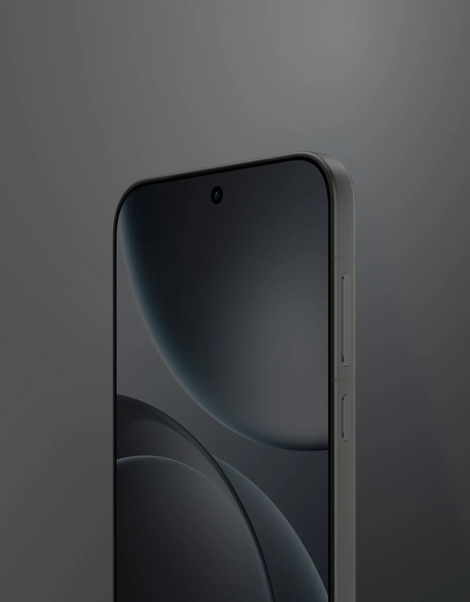 OPPO Find X9 Pro en vista frontal en ángulo sobre fondo oscuro